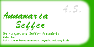 annamaria seffer business card