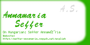 annamaria seffer business card